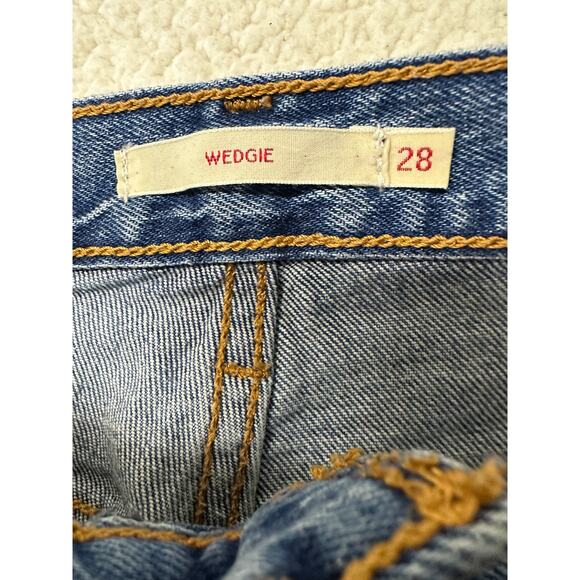 Levis Womens Wedgie Straight Denim Jeans Size 28 - Picture 4 of 11